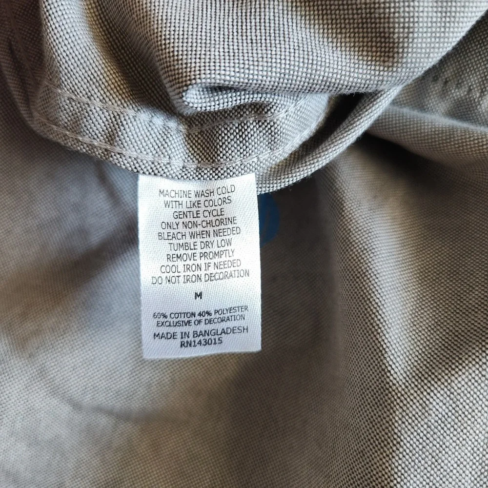 AT&T Employee Work Uniform Short Sleeve Button Down Shirt Logo Size M - Picture 4 of 8